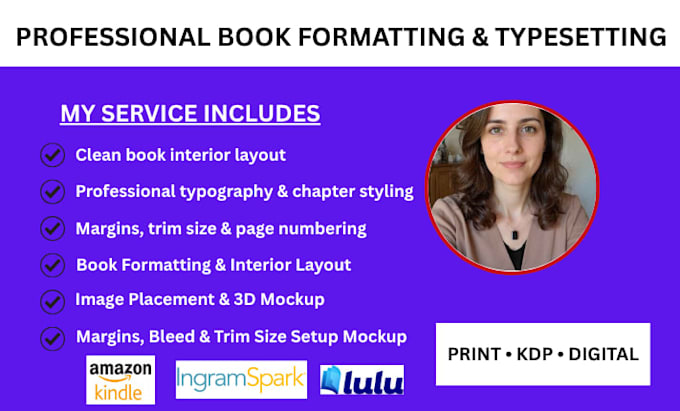 professionally format an typeset your manuscript for publishing