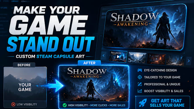 design your steam capsule art and store page key art