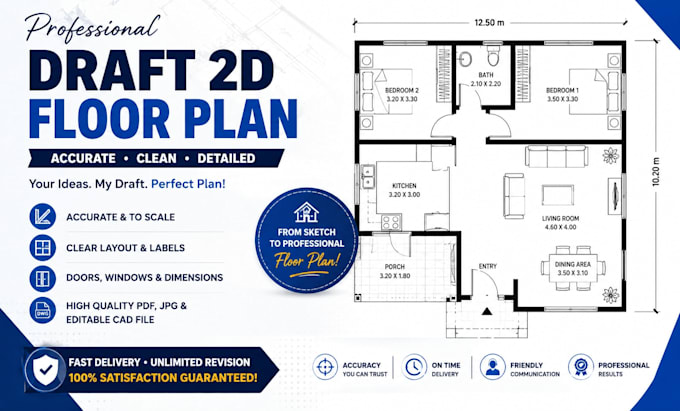 draft 2d floor plan