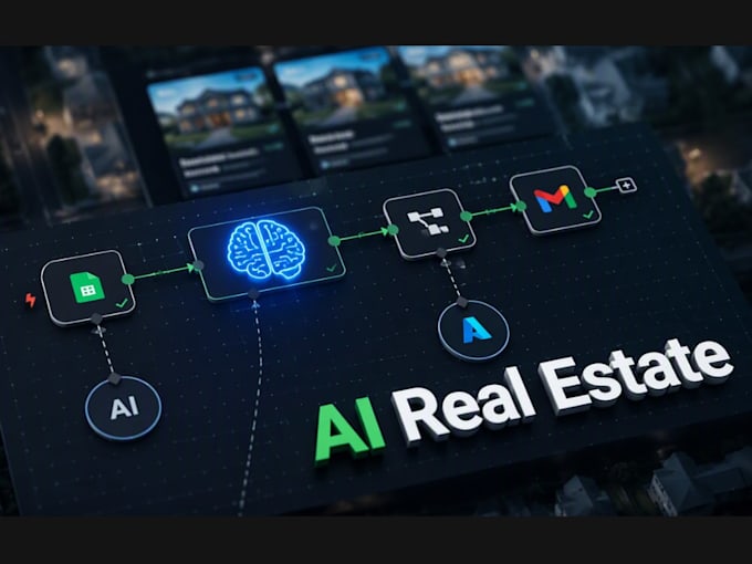 build ai automation for real estate using n8n