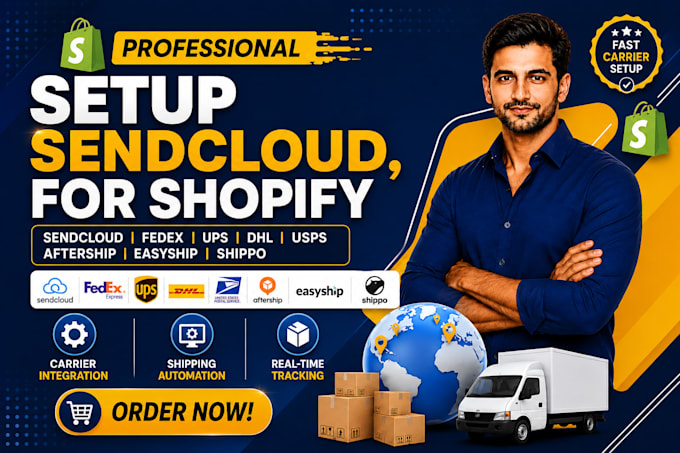 setup sendcloud, fedex, ups, dhl, usps aftership, easyship, shippo, for shopify
