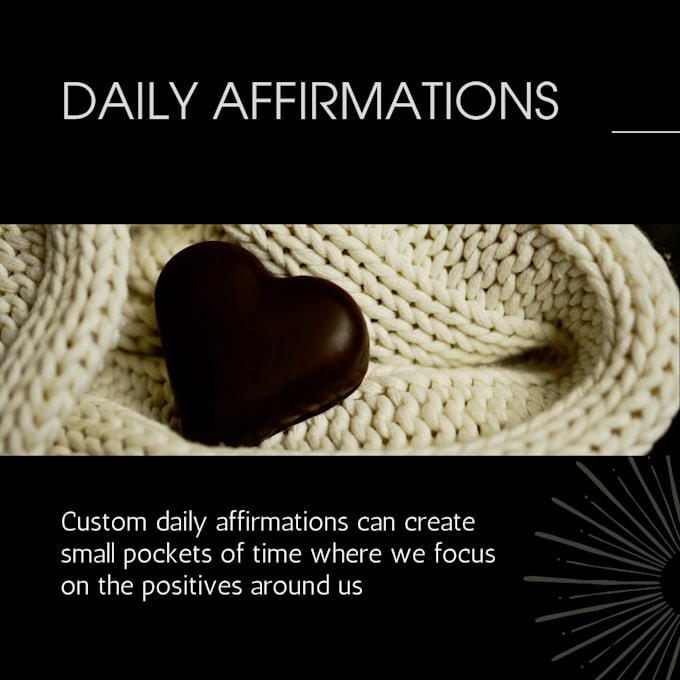 create a custom affirmation