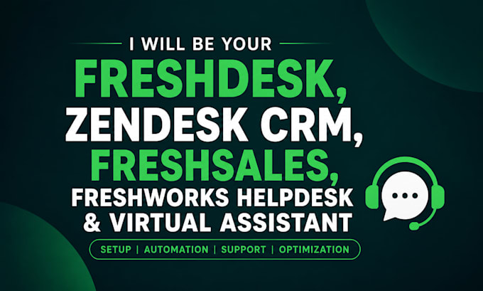 be freshdesk, zendesk crm, freshsales, freshwork, helpdesk, virtual assistant