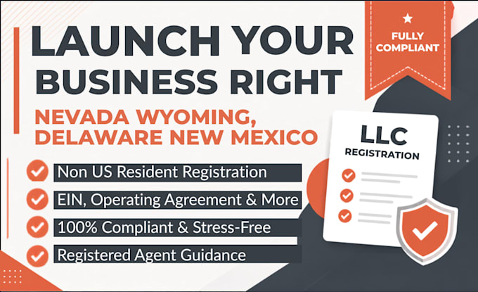 do your wyoming, delaware, nevada, new mexico llc registration, ein application