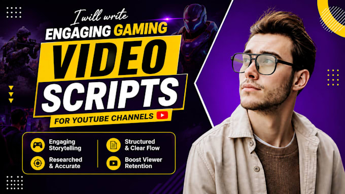 write engaging gaming video scripts for youtube channels