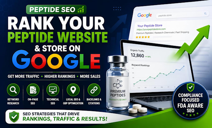 do peptide seo to rank your peptide website and peptide store on google search