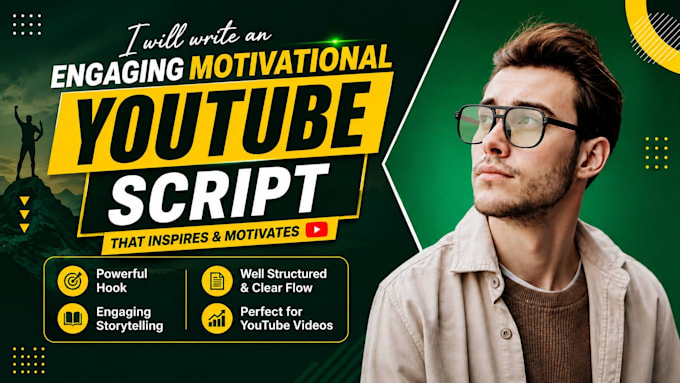 write an engaging motivational youtube script