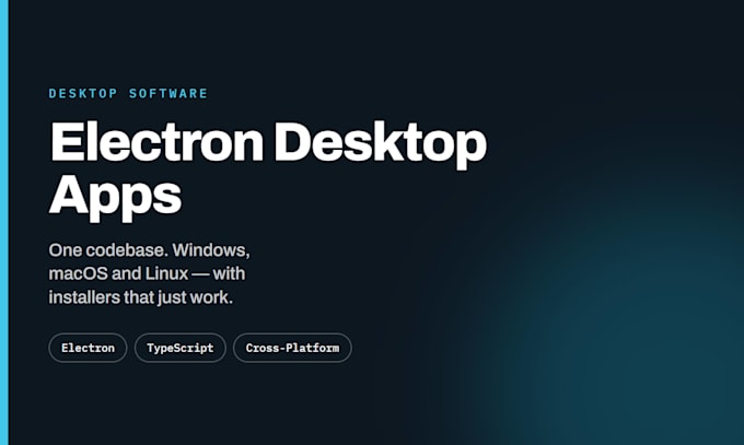 build a cross platform desktop app with electron and typescript