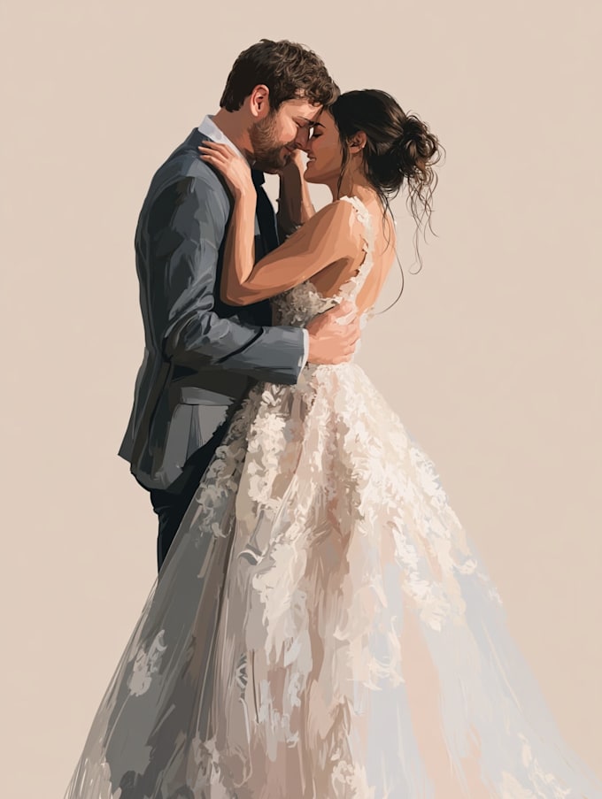 draw couple portrait illustration