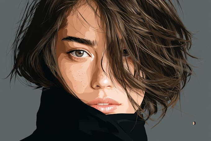draw high quality vector portraits