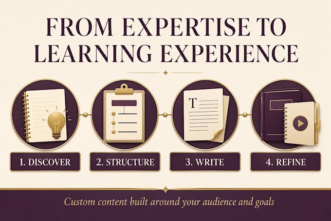 create online course content workbooks and training manuals