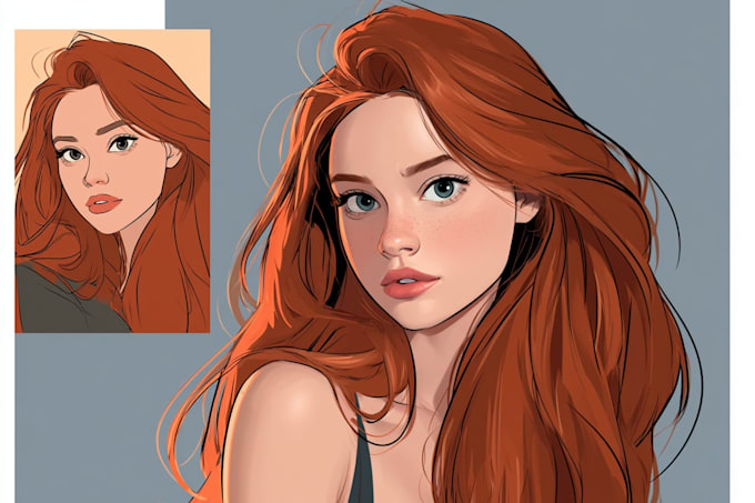 draw anime art portrait fan art
