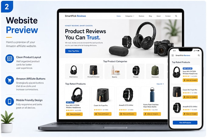 build a professional SEO ready amazon affiliate website