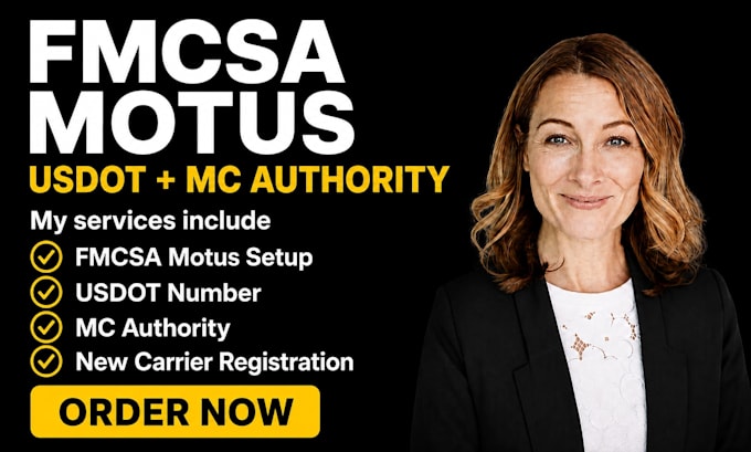 setup fmcsa, motus, usdot number and mc authority registration