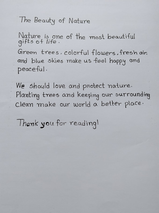 provide handwritten notes and documents