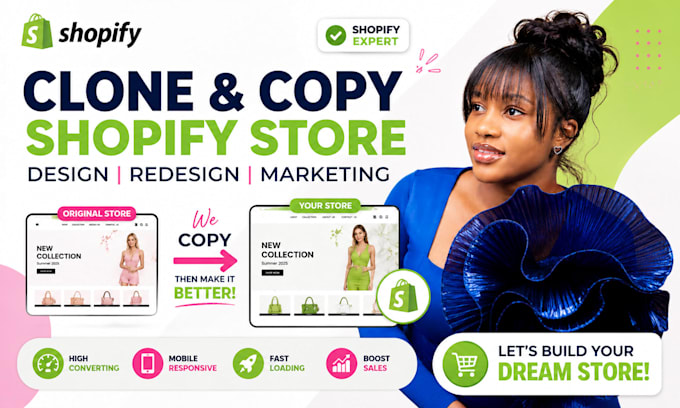 clone copy shopify store shopify website design and redesign shopify marketing