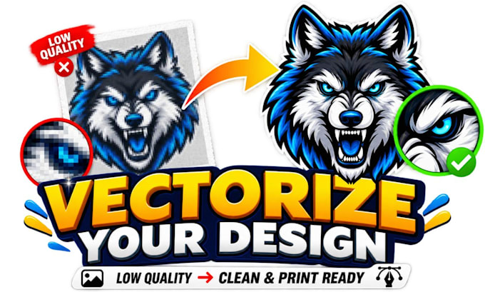create dtg dtf ready print artwork and vectorize designs