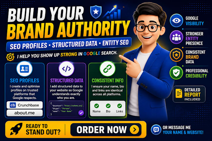 build personal and brand authority with structured data and high trust profiles