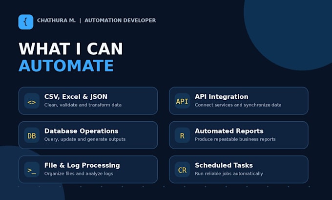 create a custom python automation script