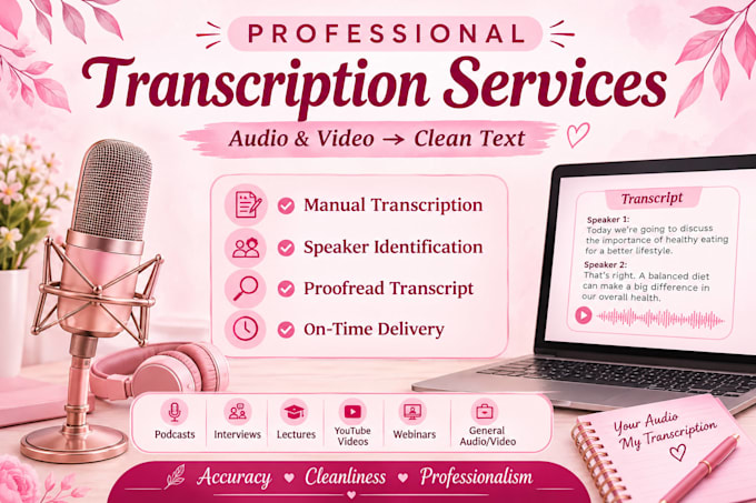 manually transcribe audio and video accurately