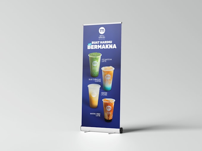 design your restaurant roller banner