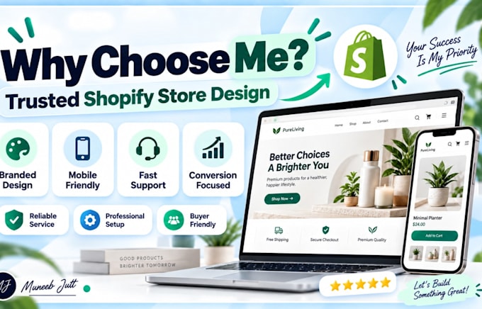 design shopify website, shopify store design and website development