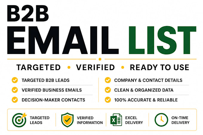 build a targeted b2b email list with verified contacts