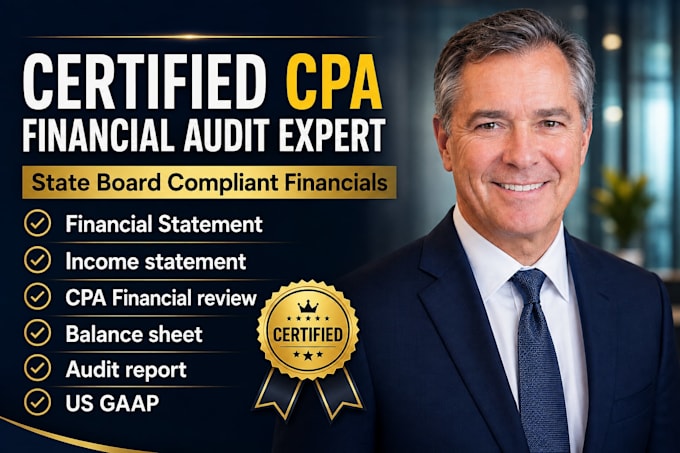 prepare CPA financial statements and compilation report for state board
