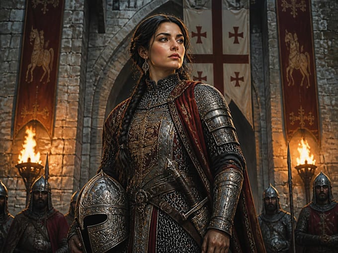 draw historical illustration in dramatic style