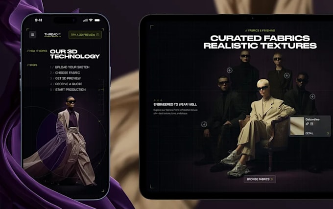create a stunning interactive 3d websites