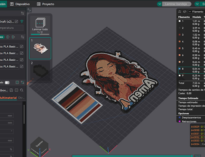 design a custom 3d logo lamp for 3d printing