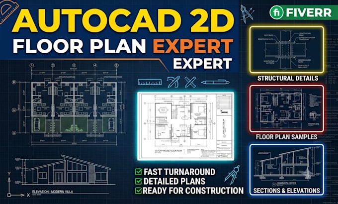 draw autocad 2d master plan, site plan and landscape design