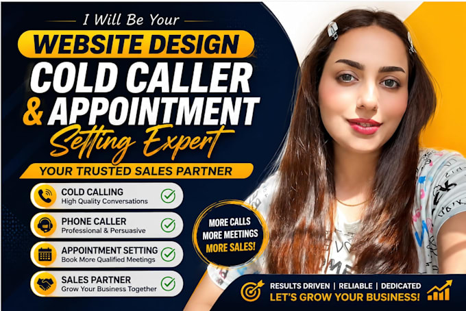 be website design cold calling phone caller appointment setting sales partner