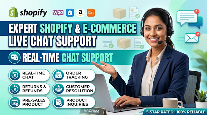 be your shopify and e commerce customer support specialist for live chat