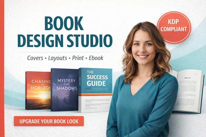 create kindle, paperback book cover design, KDP interior layout with a 3d mockup