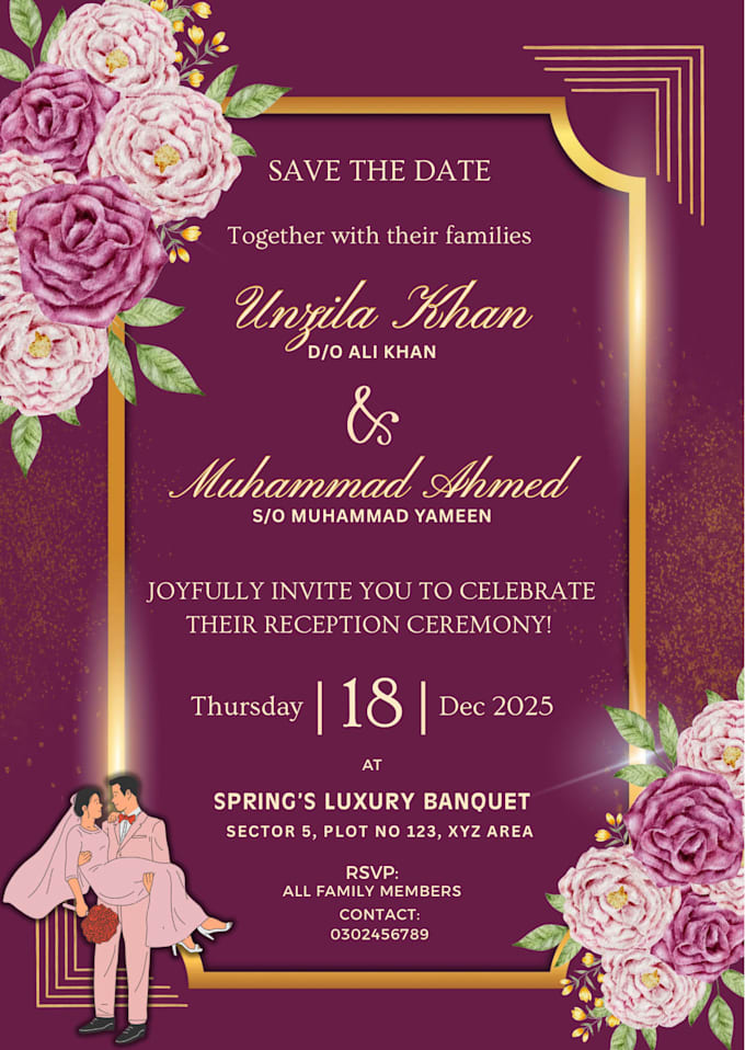 design elegant canva invitations for wedding events