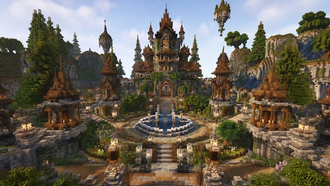 build a custom minecraft spawn, hub, lobby or server map