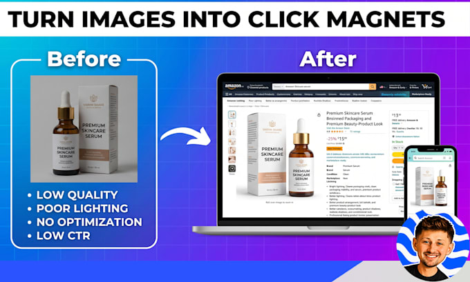 boost amazon hero image CTR, rest amazon listing images