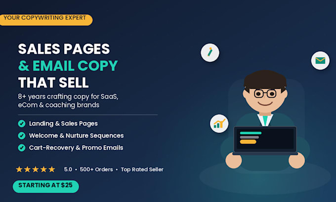 write copywriting sales pages and emails