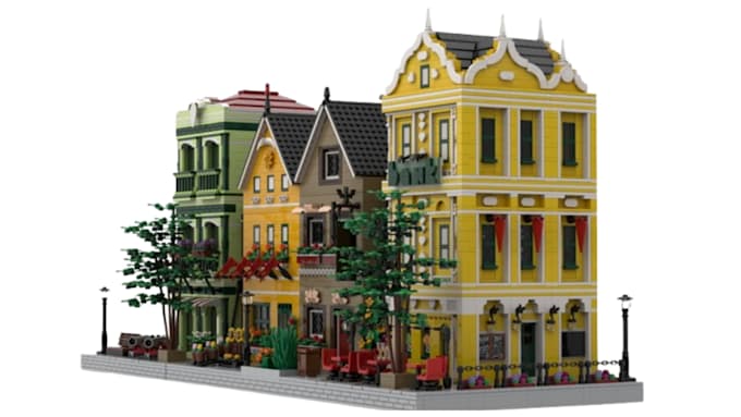 design custom lego house building architecture moc with instructions