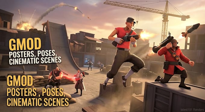 create custom garry mod gmod posters, poses, and cinematic scenes
