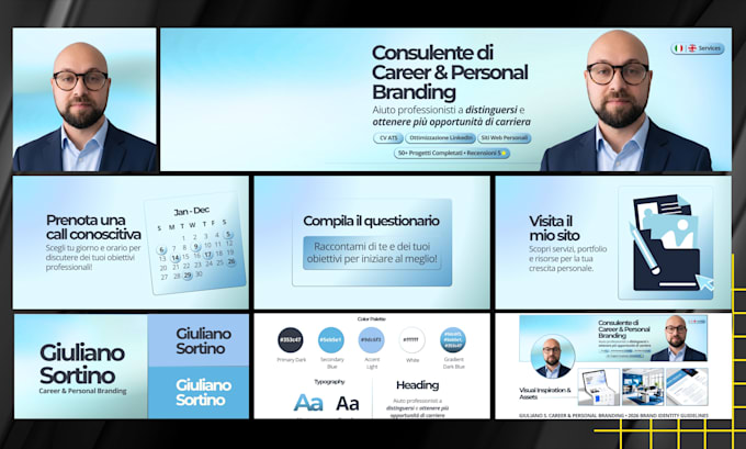 design custom linkedin banner, header and featured section graphics