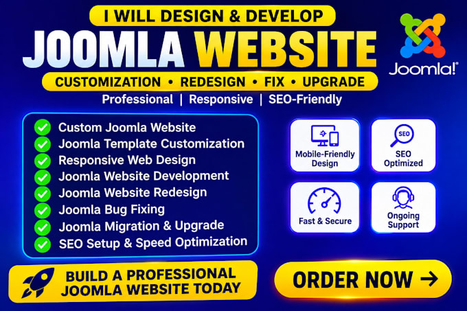 design build customize or fix a professional joomla website
