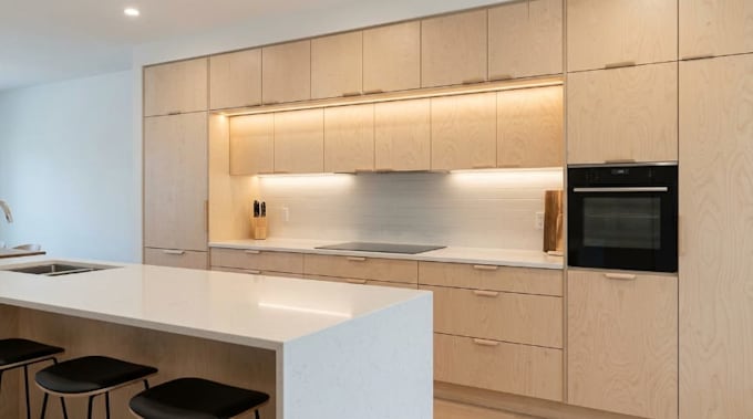 create kitchen cabinet design, cutlist and cnc woodworking files
