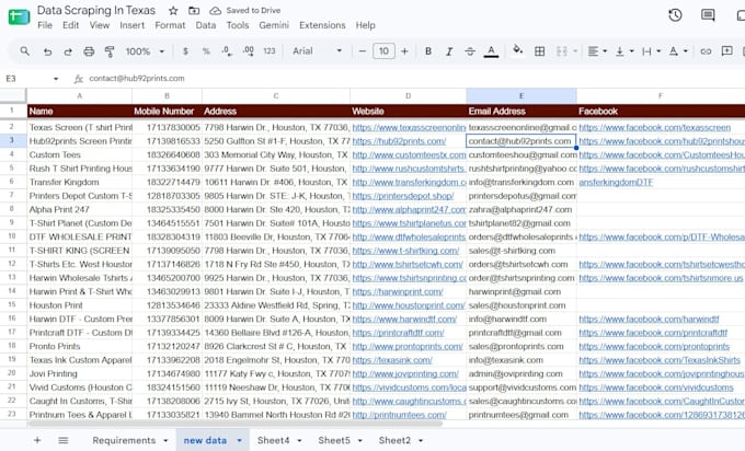 do google map scraping, data extraction, web scraper, data mining and b2b data