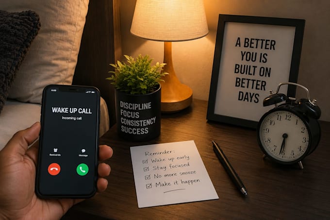 be your personal wake up call and accountability partner virtual assistant