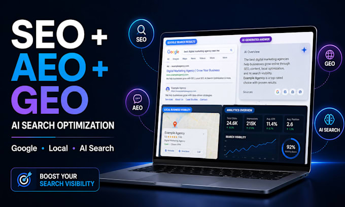 optimize your website for aeo GEO local SEO and ai search