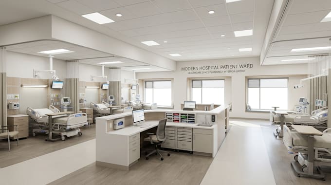 design hospital and clinic interior layouts with space planning