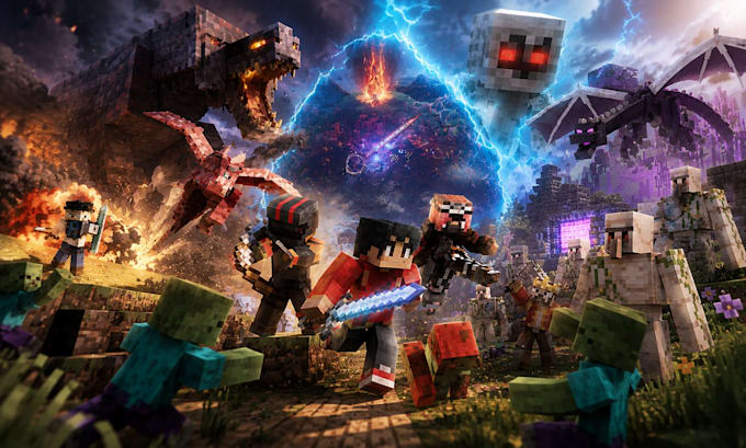 create custom minecraft texture packs, 3d models and texture