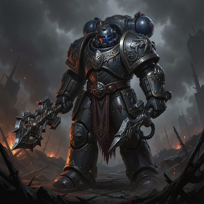 draw warhammer 40k characters